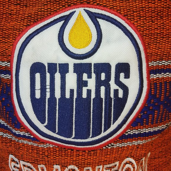 Edmonton Oilers Embroidered Cloth Backpack Tote Bag Shoulder Bag Woven Cloth Bag - Picture 3 of 10